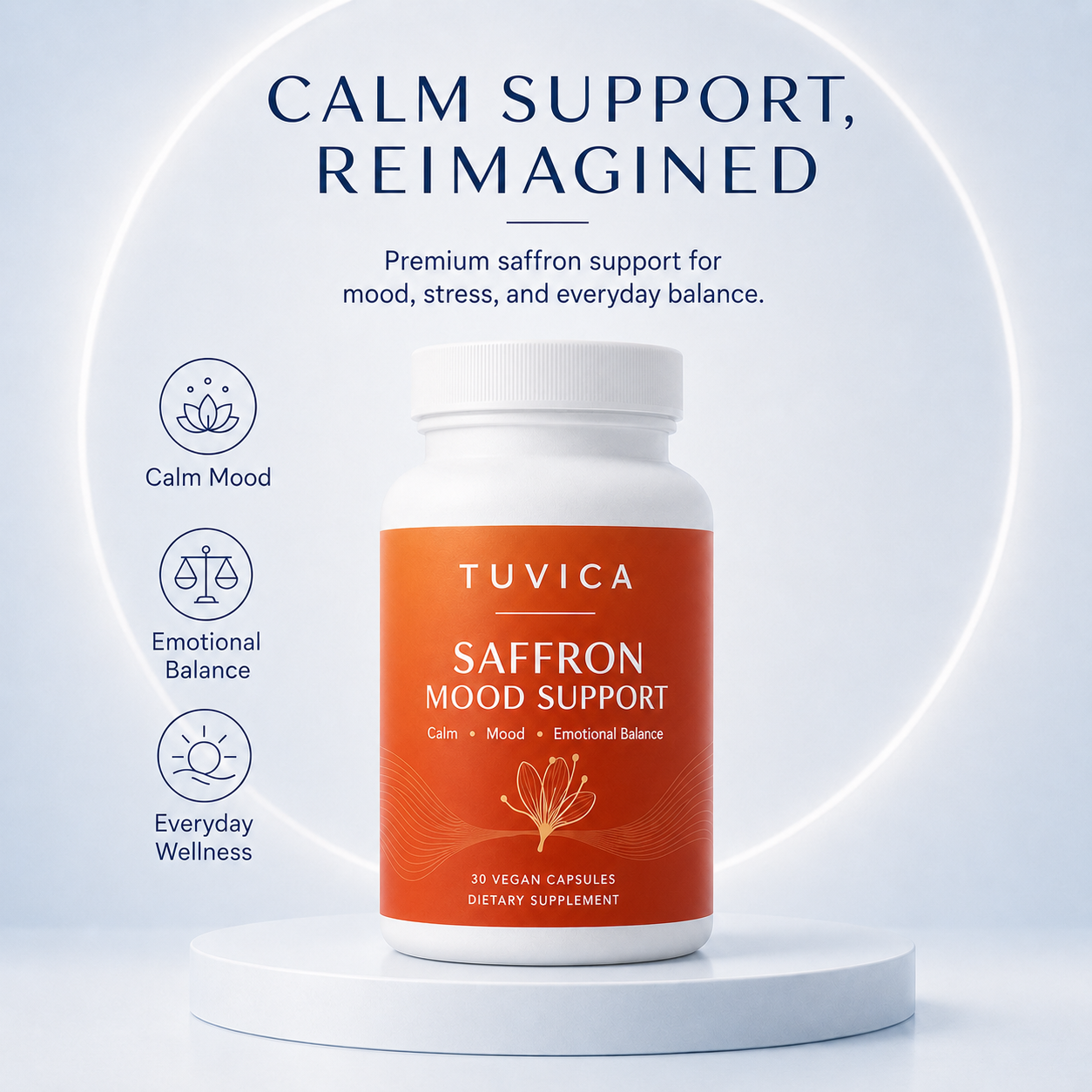 Saffron Extra Powerful 3 in 1 Mood & Stress Support